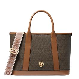 Michael Kors Borsa a mano Luisa media con logo Brn/Luggage - 1