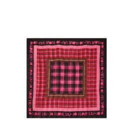Liu Jo Foulard Check Ecosostenibile Dark Fuxia - 1