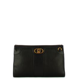Liu Jo Borsa a tracolla Ecosostenibile con logo Nero - 1