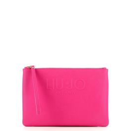 Liu Jo Pochette piatta con logo Dark Pink - 1