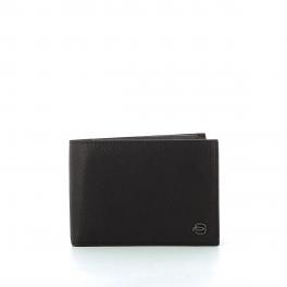 Wallet with coin pouch Black Square-TESTA/MORO-UN