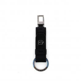 Piquadro Portachiavi con Moschettone Black Square - 1