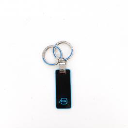 Piquadro Portachiavi con due anelli Blue Square - 1