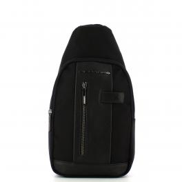 Piquadro Monospalla Brief 2 in tessuto riciclato - 1