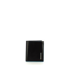 Piquadro Portafoglio Verticale con portamonete RFID Blue Square - 1