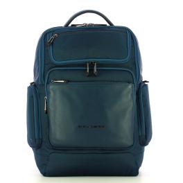 Piquadro Zaino Fast-Check Porta PC in tessuto riciclato Macbeth 15.6 - 1