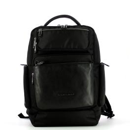 Piquadro Zaino Fast-Check Porta PC in tessuto riciclato Macbeth 15.6 - 1