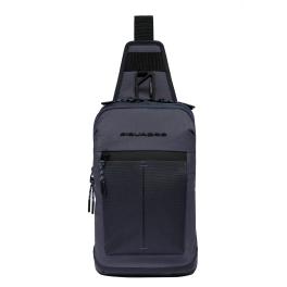 Piquadro Arne Mono Sling Bag with RFID in recycled fabric - 1