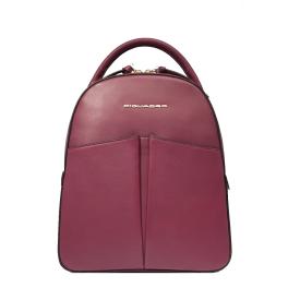 Piquadro Zainetto in pelle Bordeaux - 1