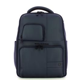 Piquadro Zaino Gommato Porta PC 14" Blu - 1