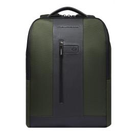 Piquadro Zaino Porta PC Brief 2 15.6 in tessuto riciclato - 1