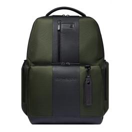 Piquadro Zaino Fast-Check Porta PC Brief 2 15".6 in tessuto riciclato - 1