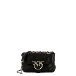 Pinko Mini Borsa a tracolla Love Puff Nero Old Silver - 1