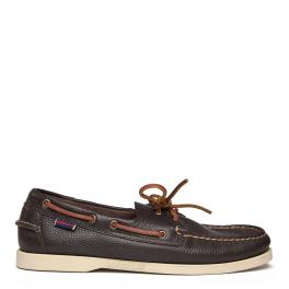 Sebago Scarpa da barca Portland Martellato Dark Brown - 1