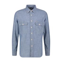 Tela Genova Camicia Emilio Blue - 1