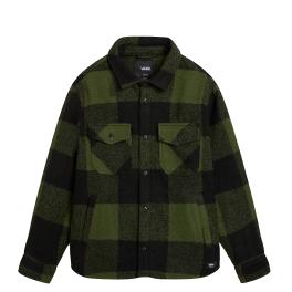 VANS Shacket Denby Fuzzy Black Loden Green - 1