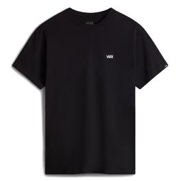VANS T-Shirt Left Chest Logo Black White - 1